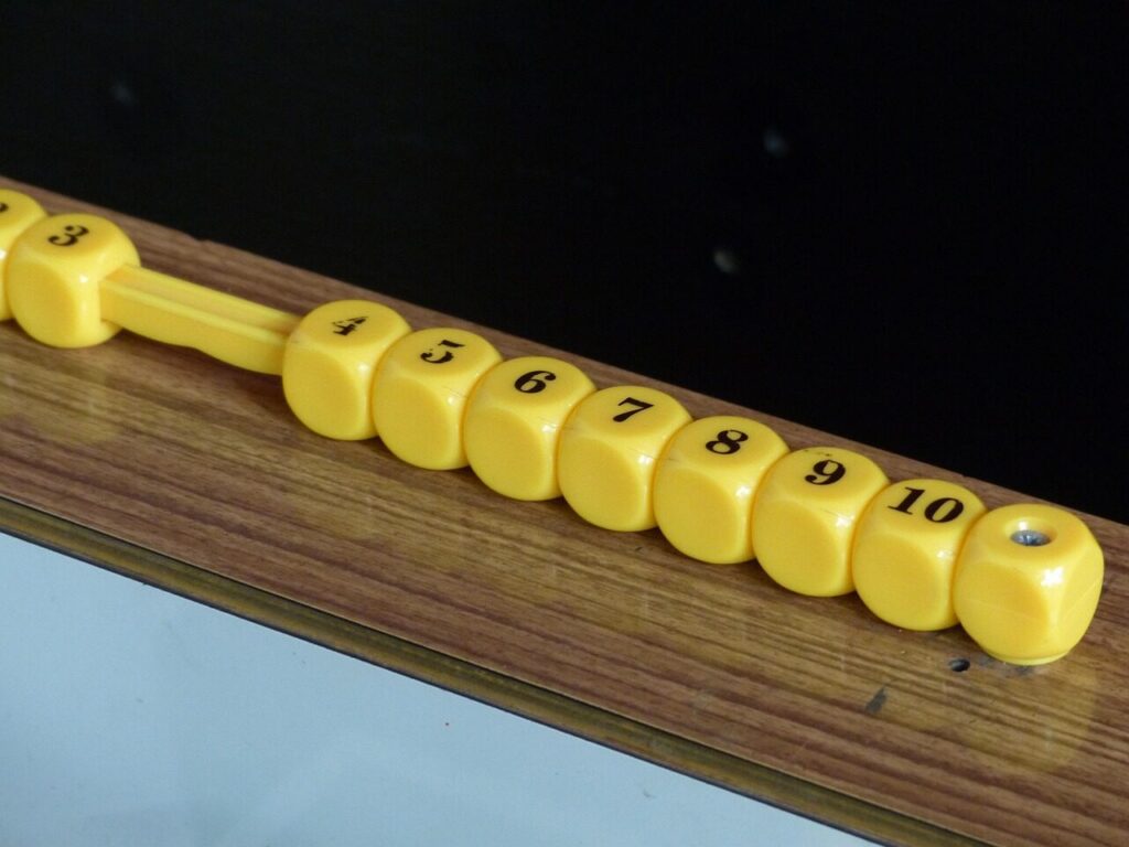 counting cubes, dice, table football, counter, counting unit
